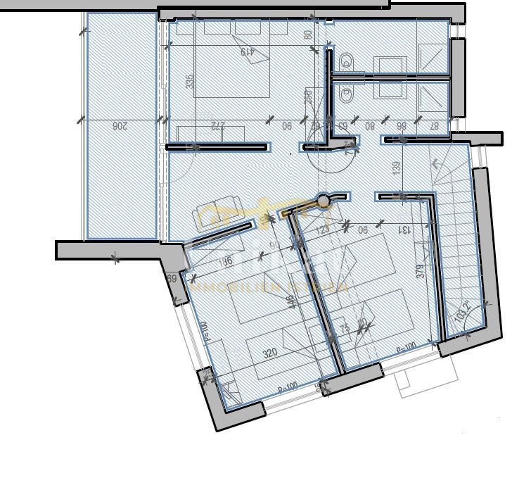 Moderna doppia villetta con piscina e vista mare